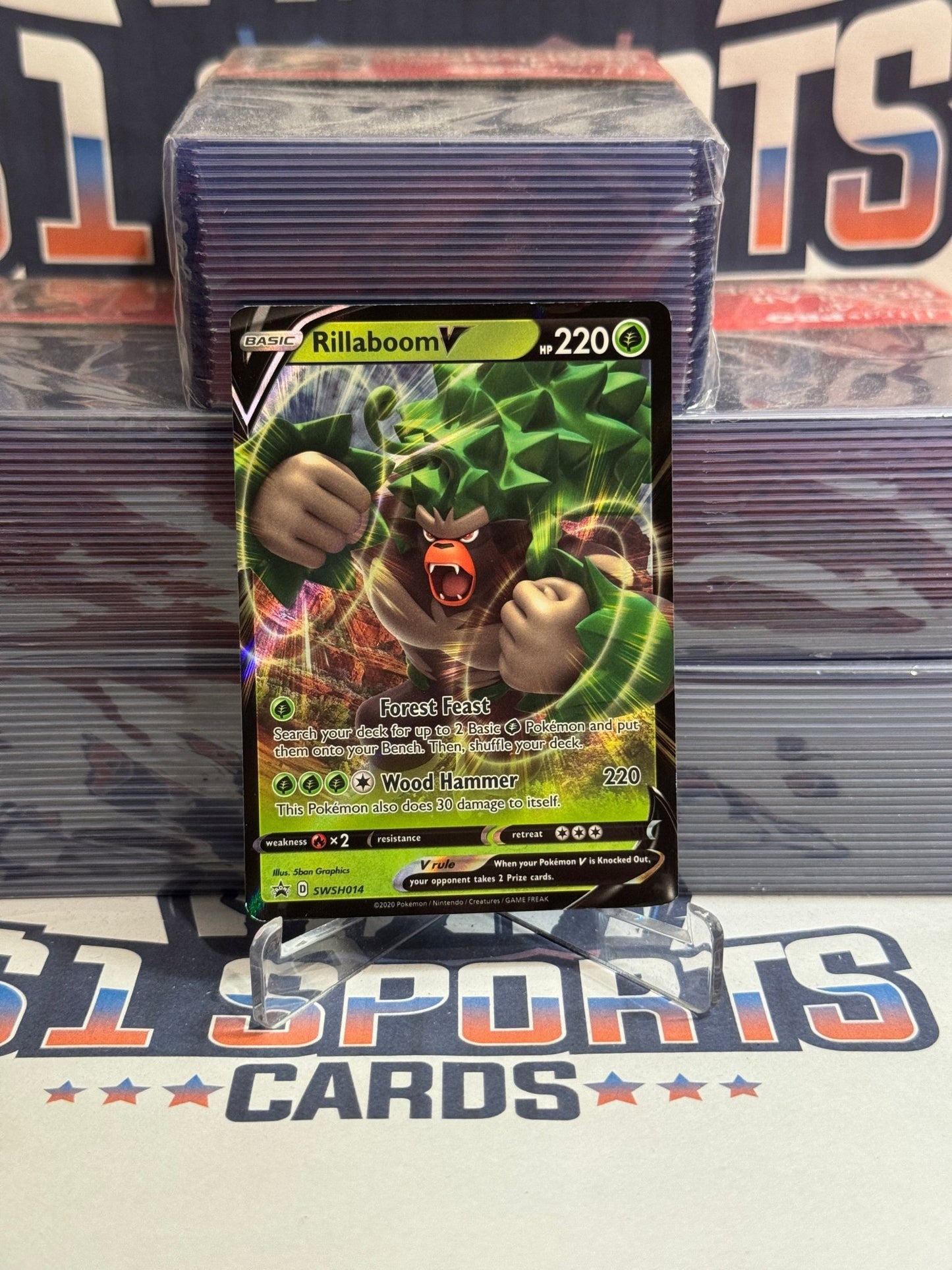Pokemon TCG: Sword & Shield - Rillaboom V (Promo) #SWSH014