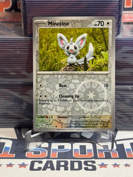 Pokemon TCG: Temporal Forces - Minccino (Reverse Holo, Common) 136