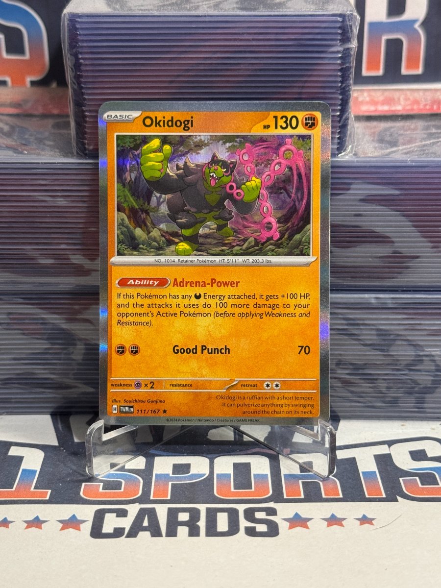 Pokemon TCG: Twilight Masquerade - Okidogi (Holo, Rare) 111