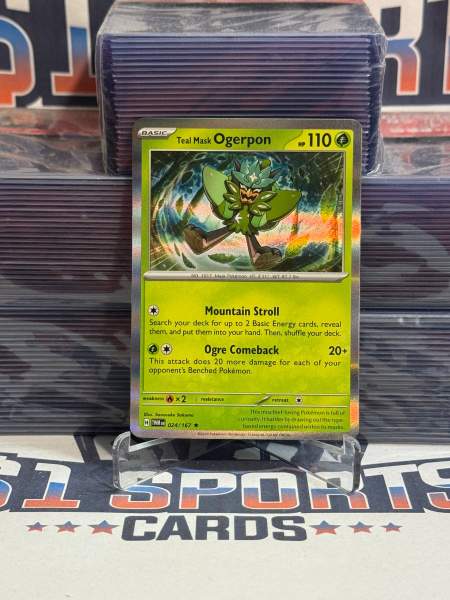 Pokemon TCG: Twilight Masquerade - Teal Mask Ogerpon (Holo, Rare) 24