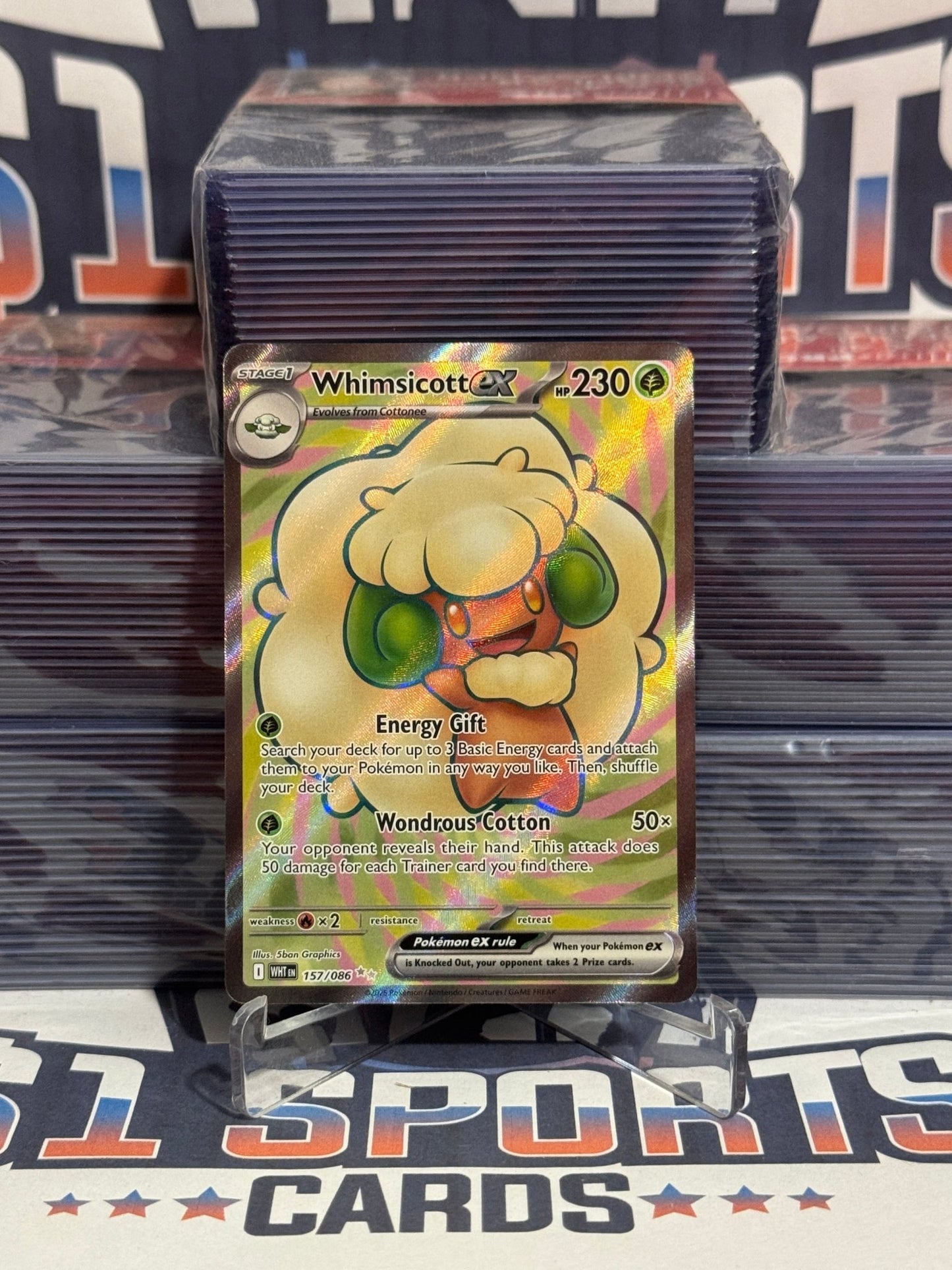 Pokemon TCG: White Flare - Whimsicott EX (Double Rare) 157
