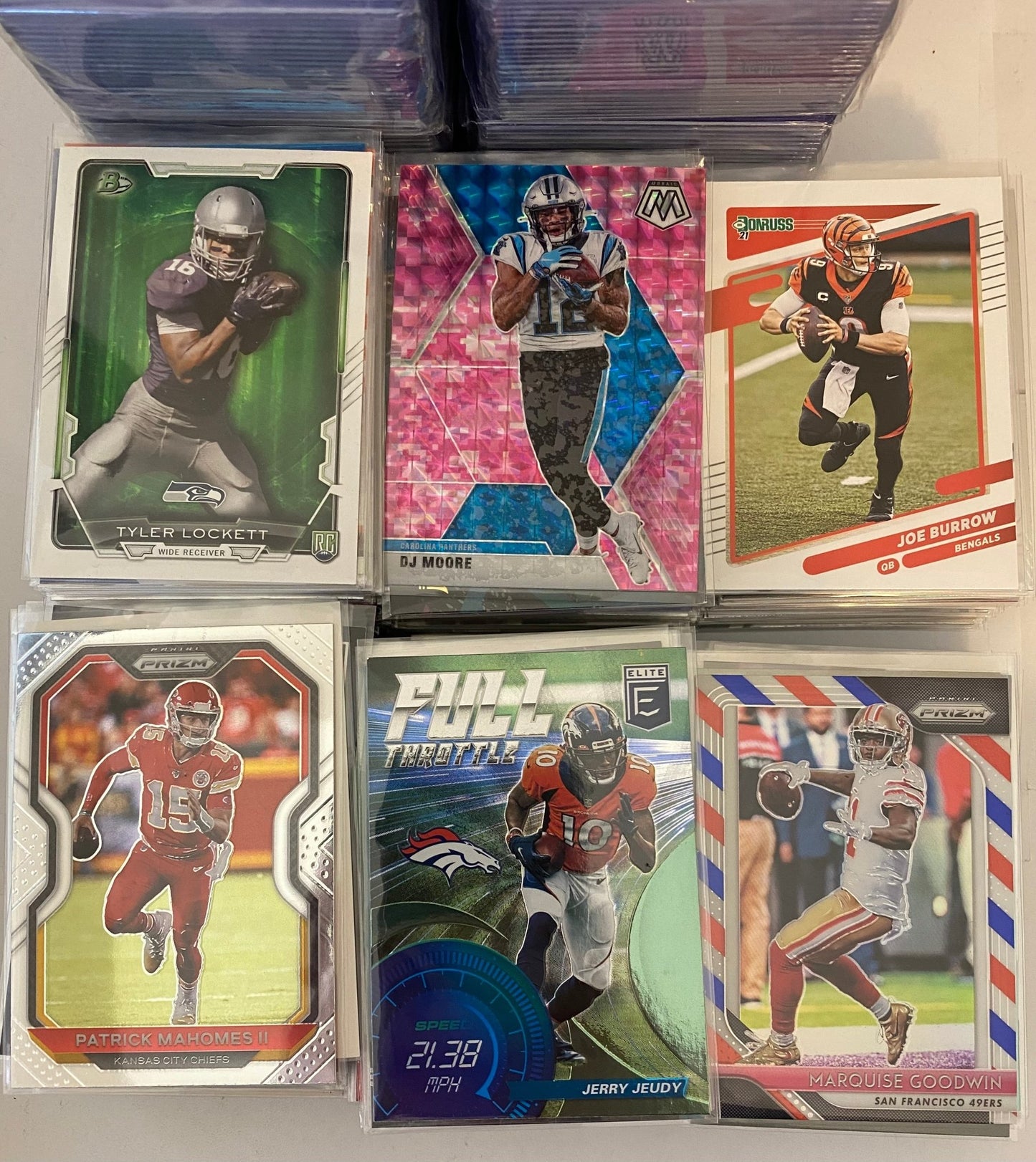 $100+ NFL Football Mystery Sports Trading Card Singles