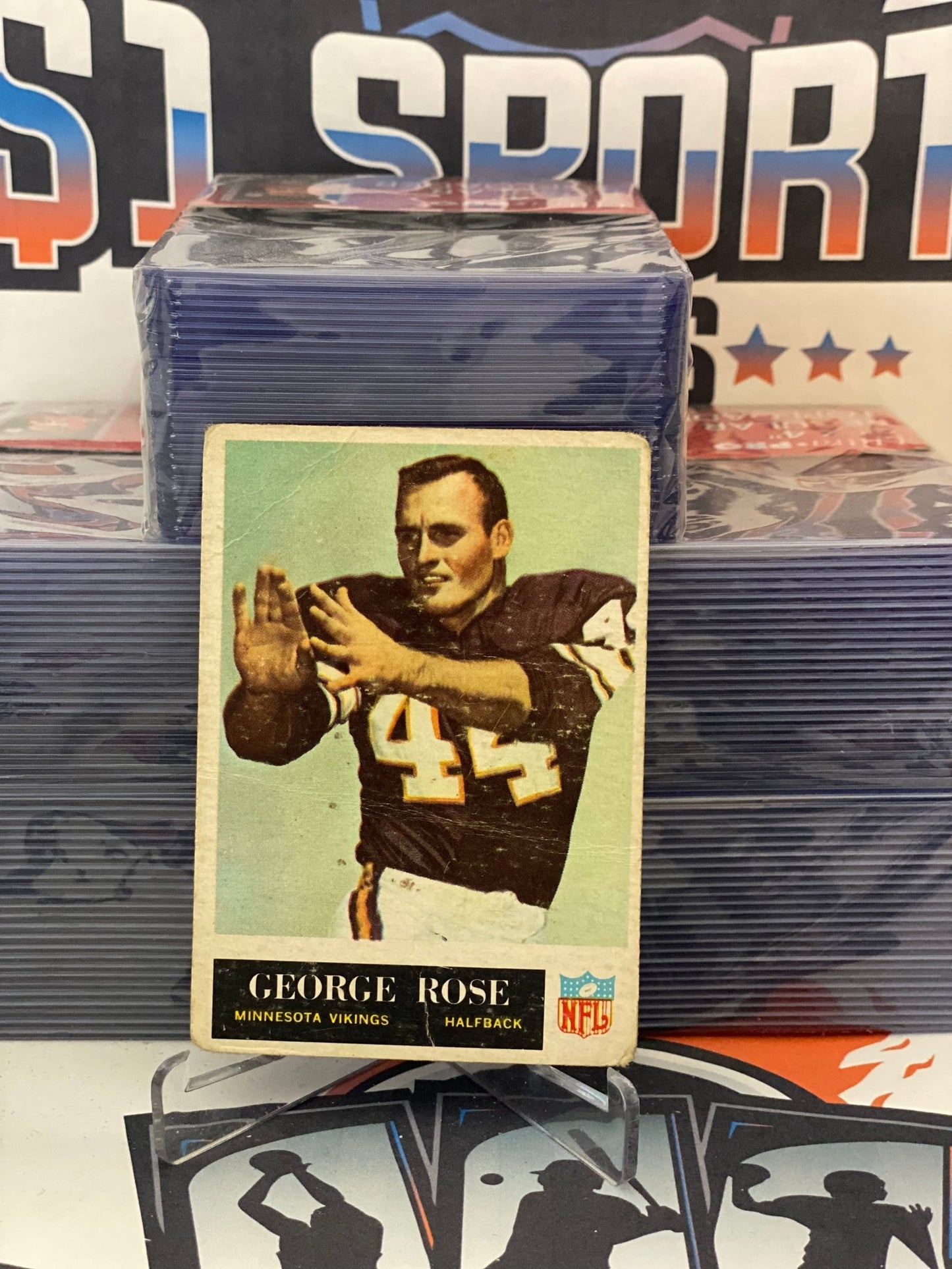 1965 Philadelphia George Rose Rookie #109