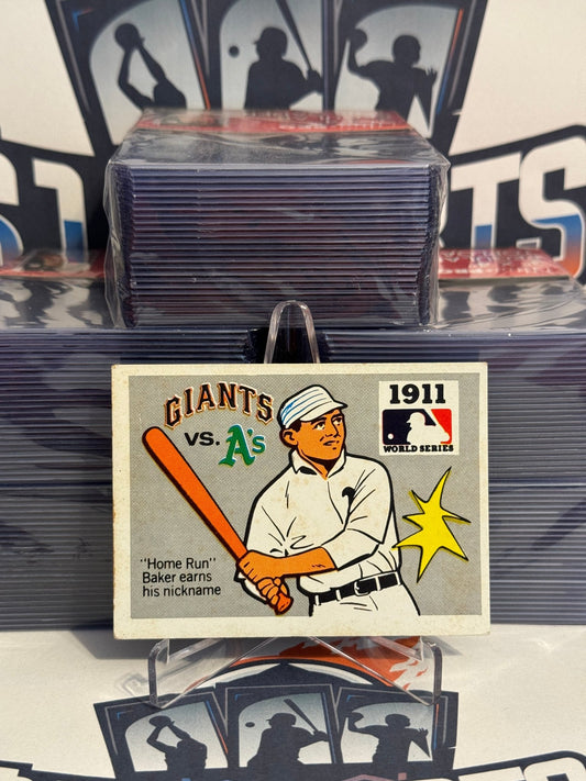 1968 Fleer (R.G. Laughlin, 1911 World Series) Philadelphia vs. New York #9