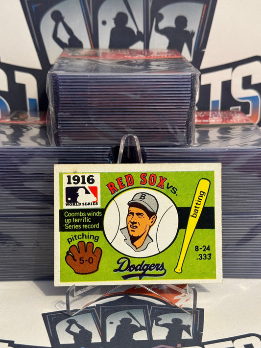 1968 Fleer (R.G. Laughlin, 1916 World Series) Boston vs. Brooklyn #14