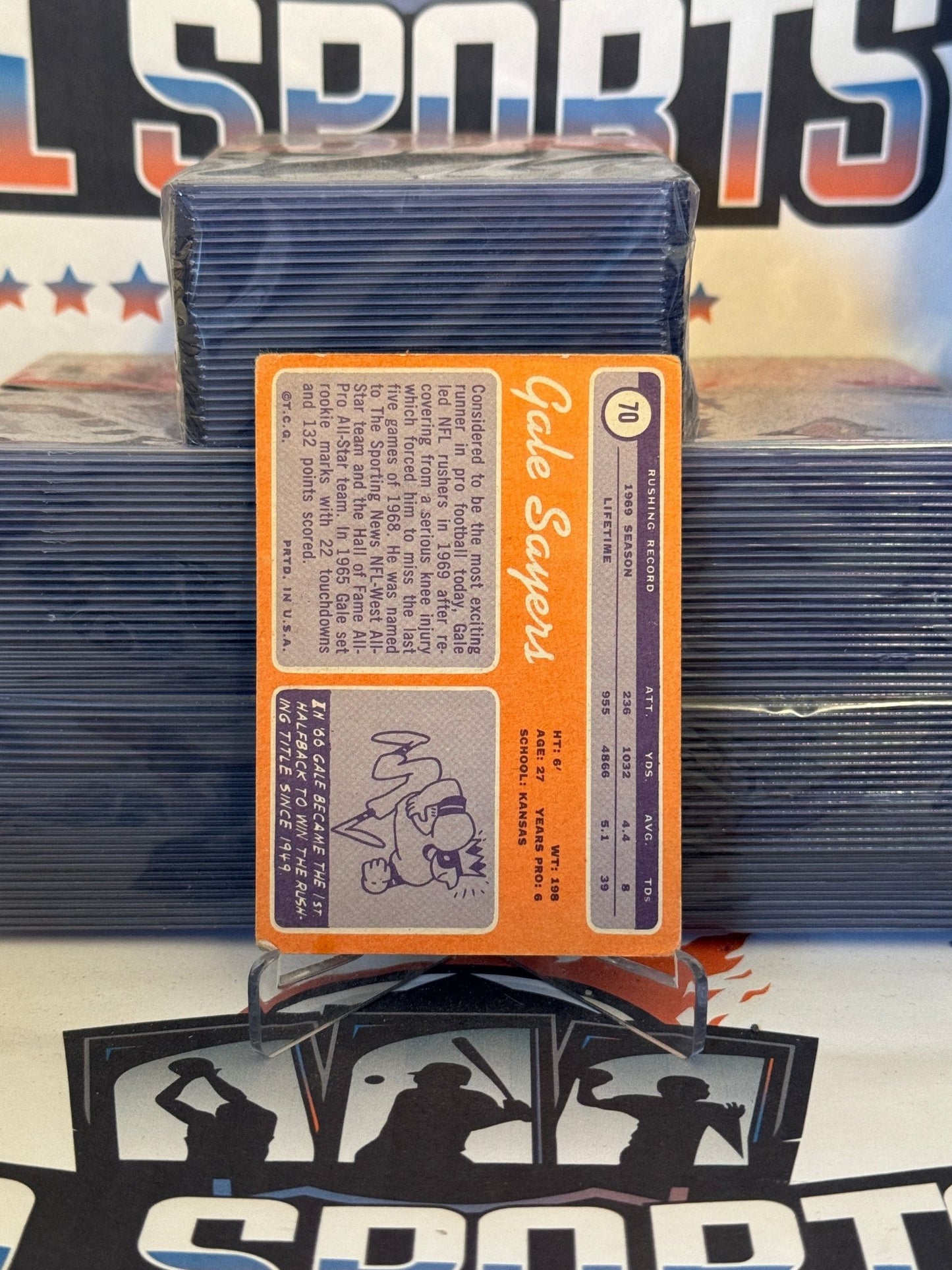 1970 Topps (2nd Year) Gale Sayers #70