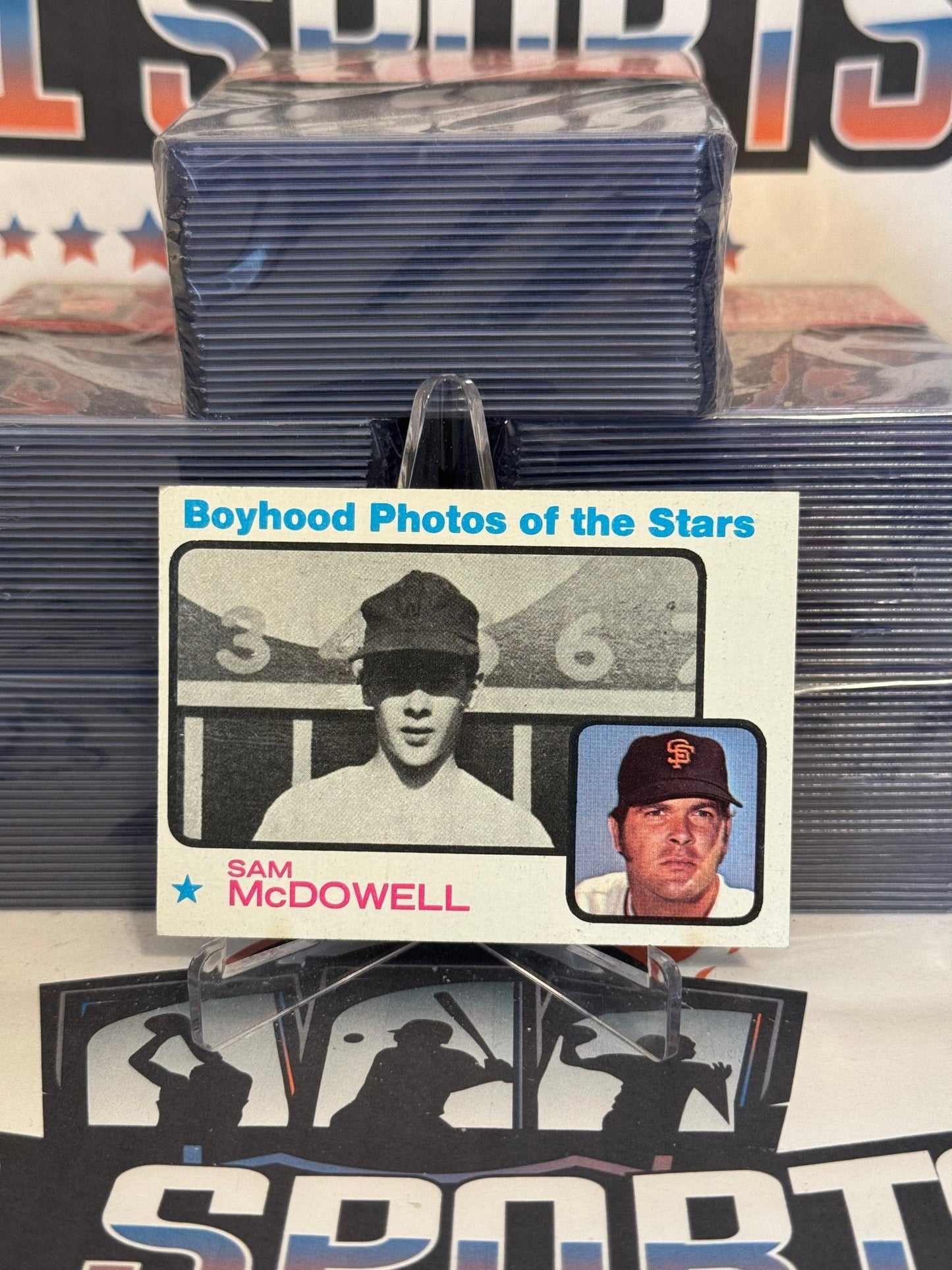 1973 Topps (Boyhood Photos) Sam McDowell #342