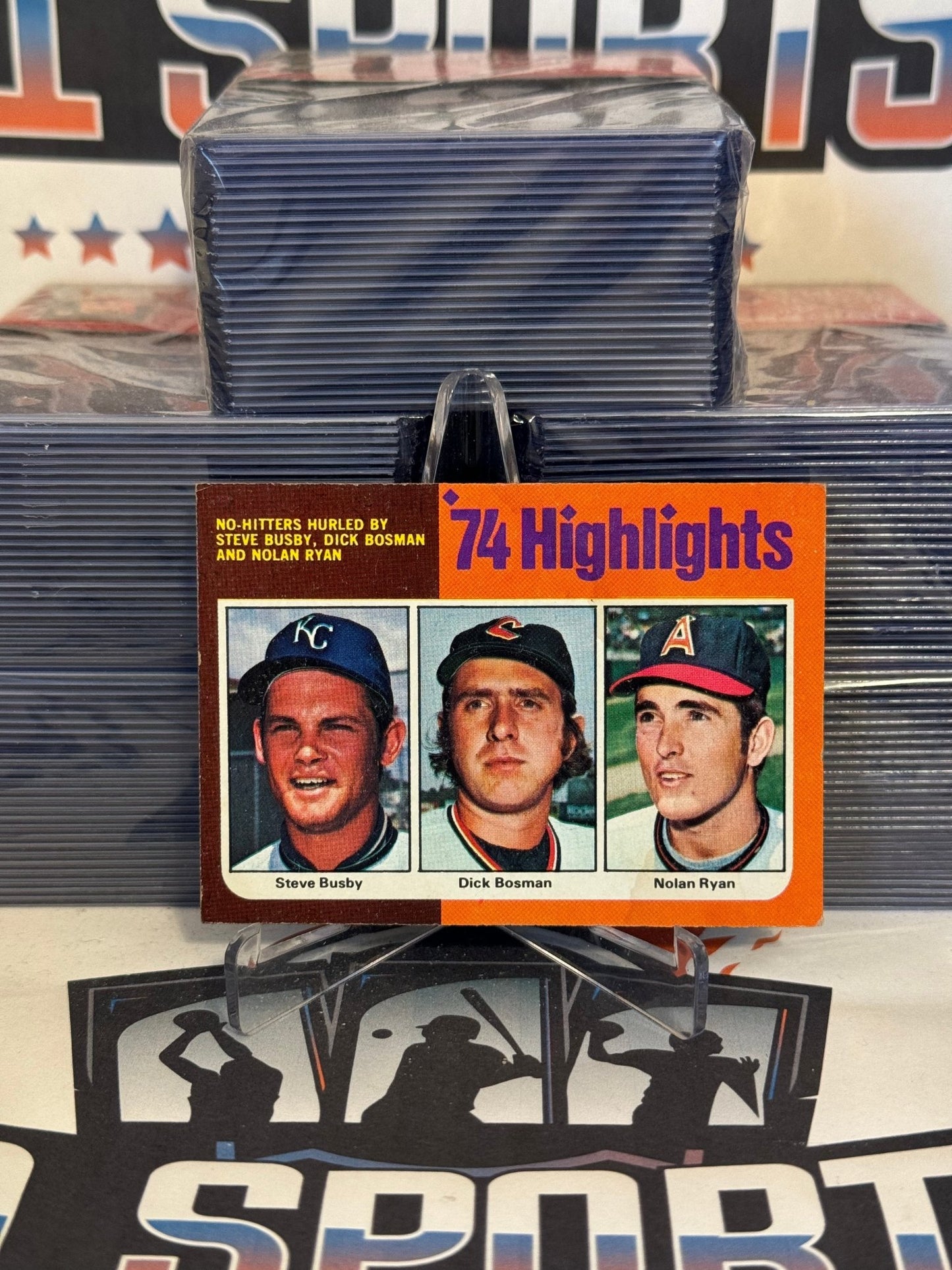 1975 Topps (Highlights) Nolan Ryan, Dick Bosman, Steve Busby #7