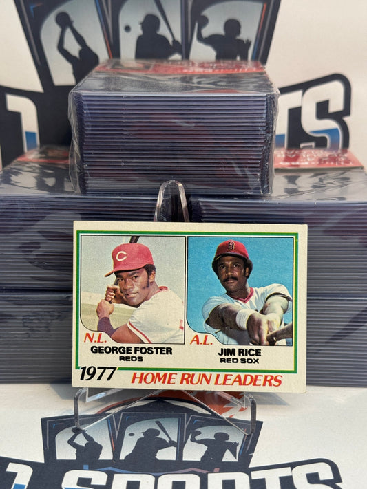 1978 Topps (Home Run Leaders) George Foster & Jim Rice #202