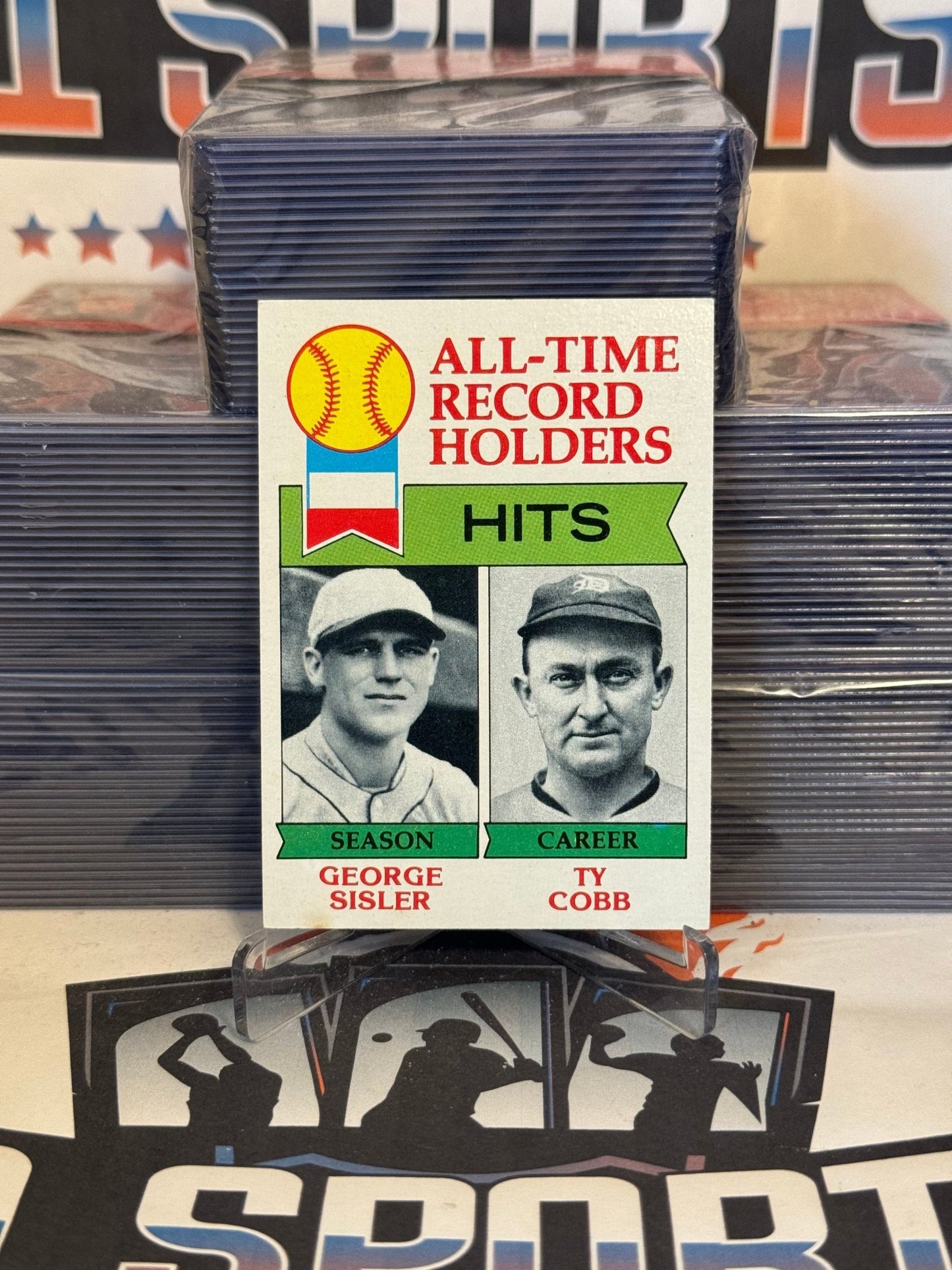 1979 Topps (All-Time Records) George Sisler & Ty Cobb #411