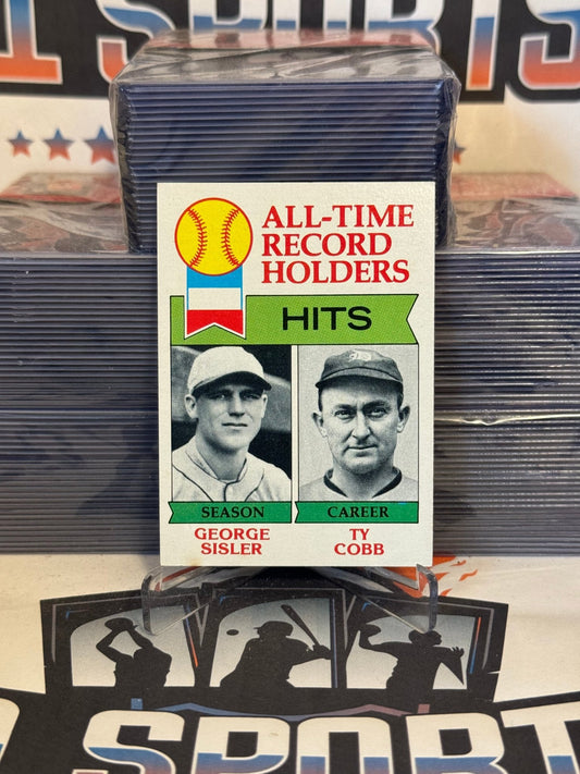 1979 Topps (All-Time Records) George Sisler & Ty Cobb #411