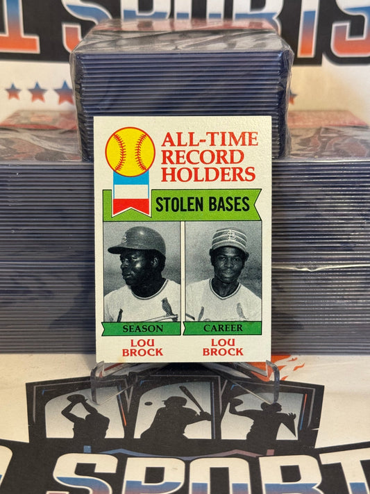 1979 Topps (All-Time Records) Lou Brock & Billy Hamilton #415