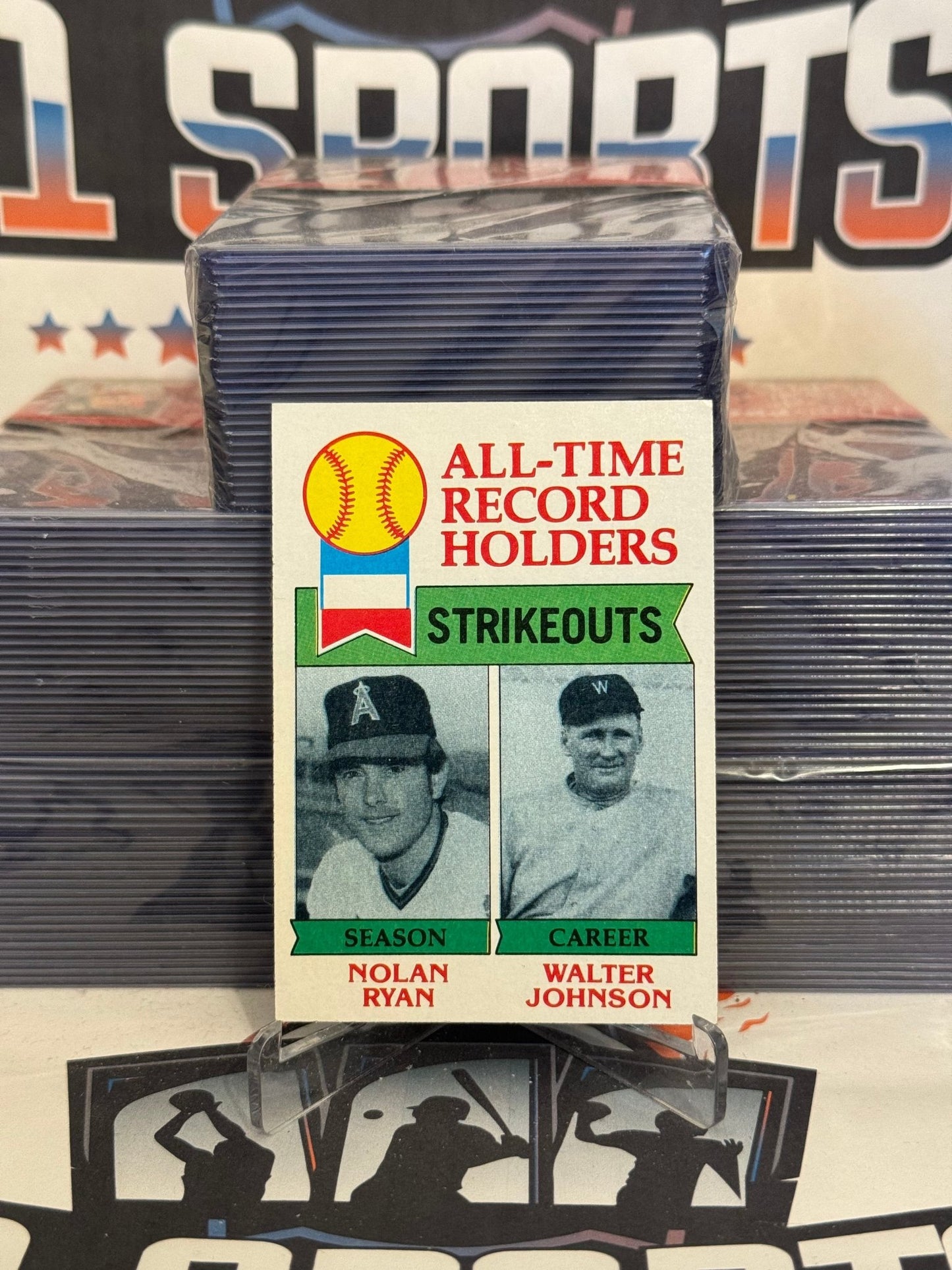 1979 Topps (All-Time Strikeout Leaders) Nolan Ryan & Walter Johnson #417