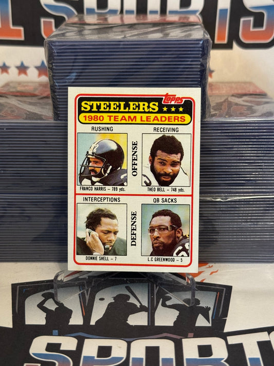 1980 Topps (Steelers Team Leaders) Franco Harris, Jack Lambert #319