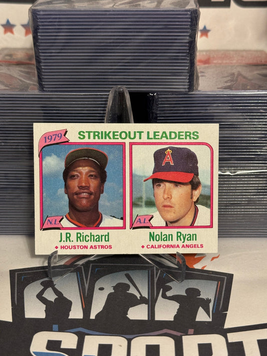 1980 Topps (Strikeout Leaders) Nolan Ryan & J.R. Richard #206