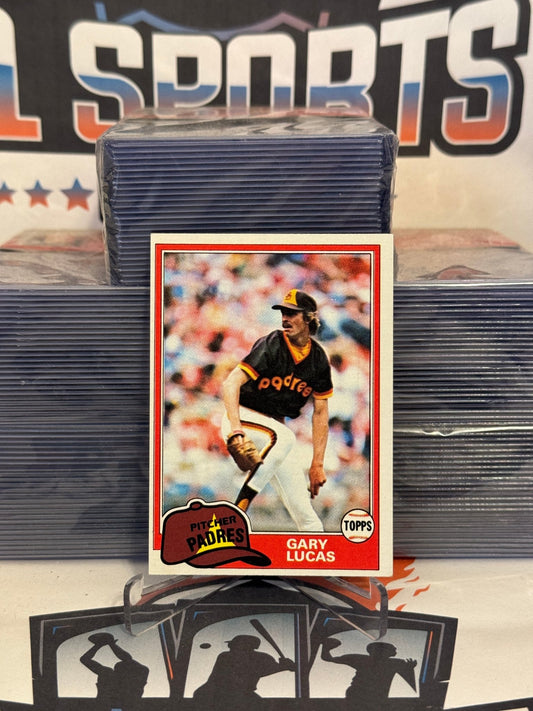 1981 Topps Gary Lucas Rookie #436
