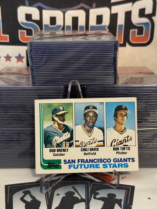 1982 Topps (Future Stars) Chili Davis, Bob Brenly, Bob Tufts Rookie #171