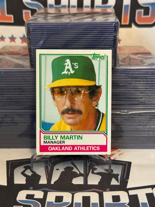 1983 Topps (Athletics Team Card) Billy Martin #156
