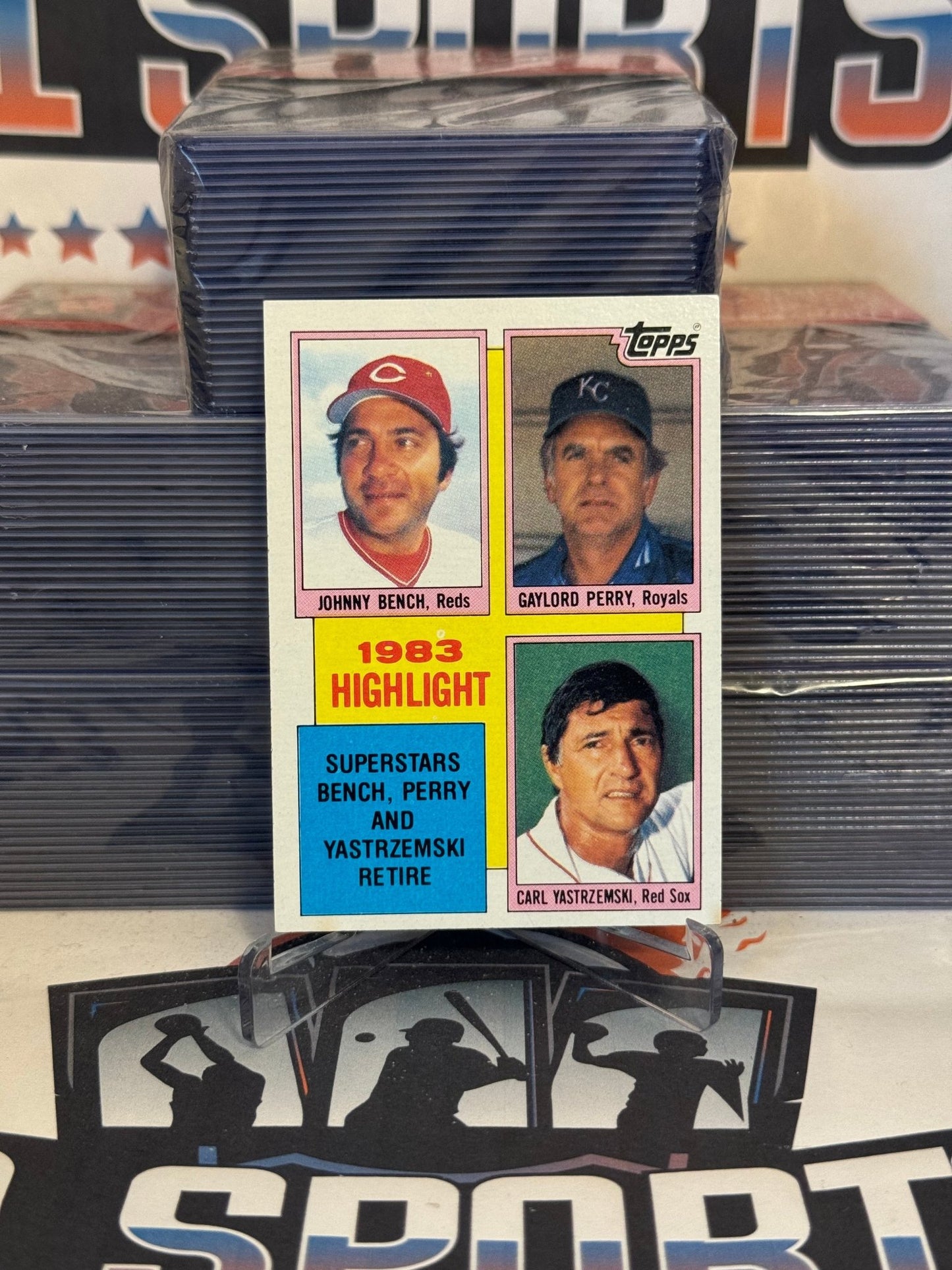 1984 Topps (Highlights) Johnny Bench, Gaylord Perry, Carl Yastrzemski #6