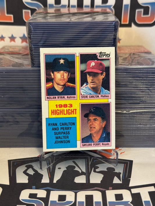 1984 Topps (Highlights) Nolan Ryan, Steve Carlton, Gaylord Perry #4