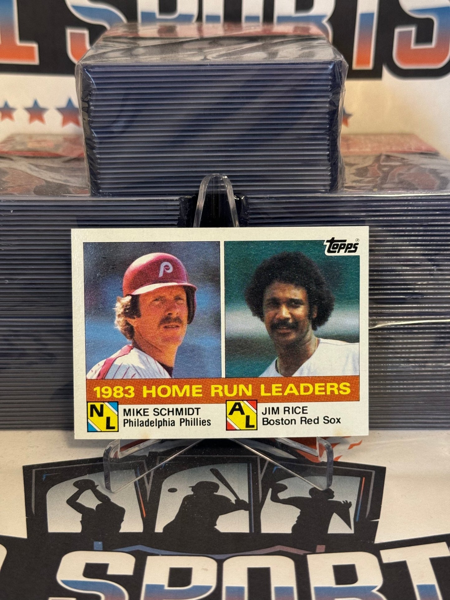1984 Topps (Leaders) Mike Schmidt & Jim Rice #132