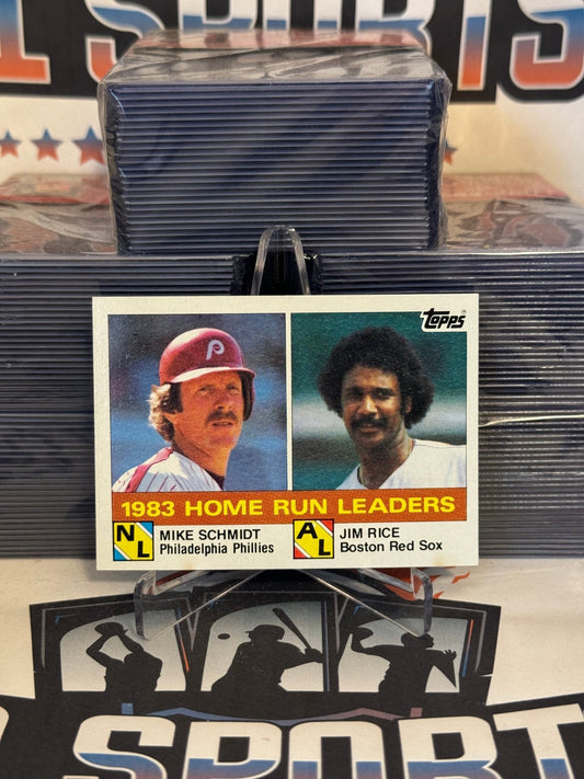 1984 Topps (Leaders) Mike Schmidt & Jim Rice #132