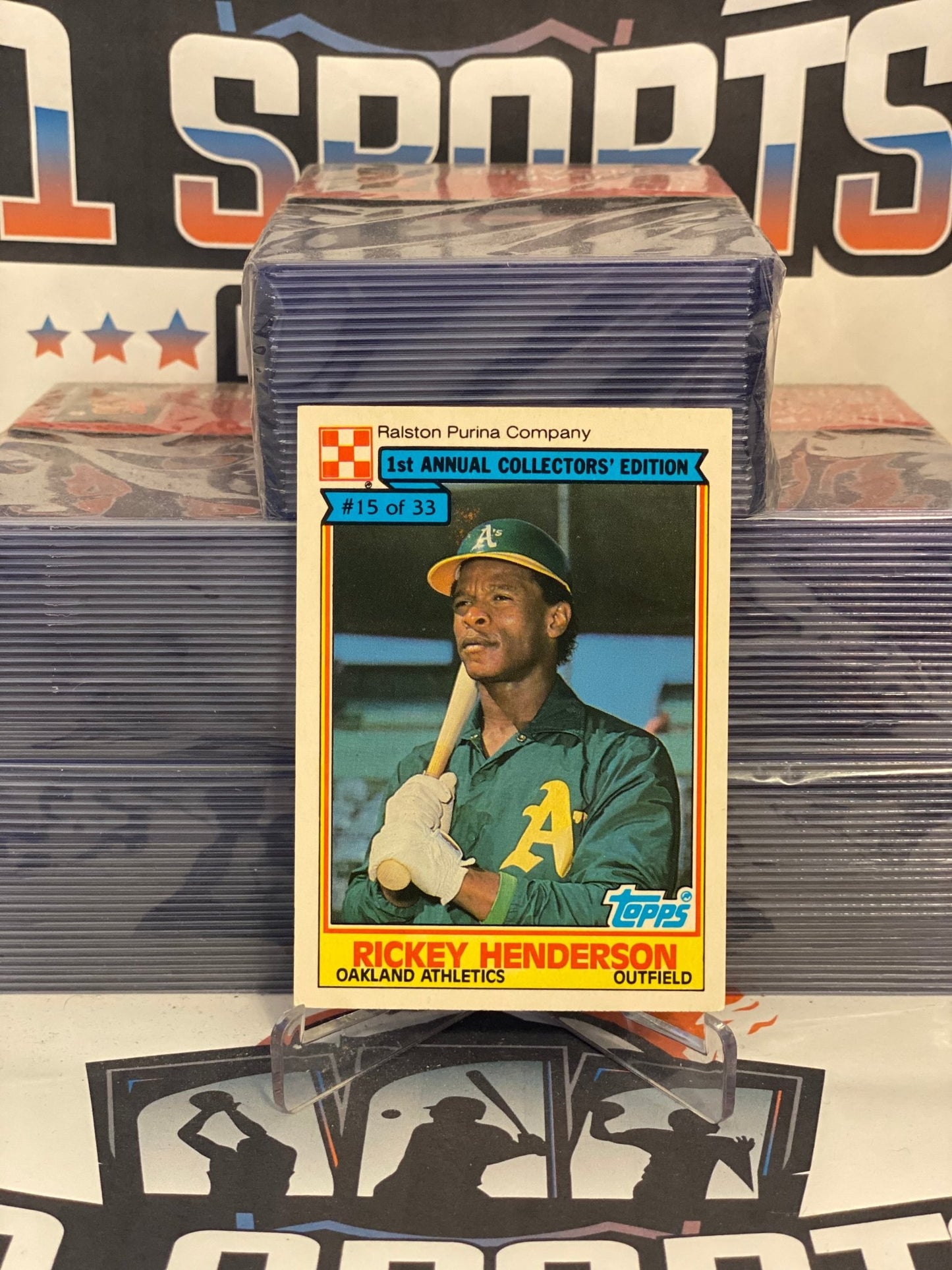 1984 Topps (Purina) Rickey Henderson #15