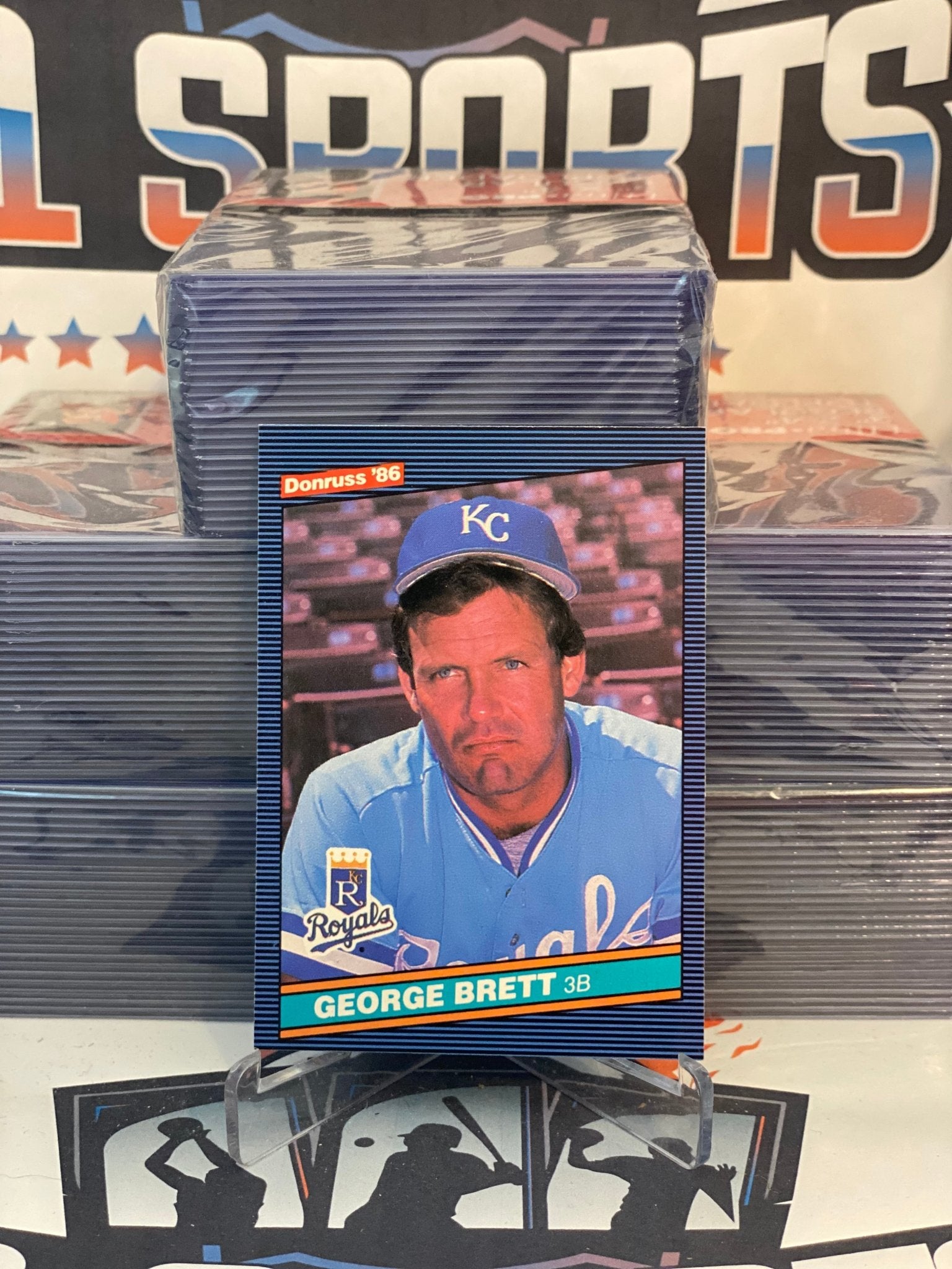 GEORGE BRETT 1986 topps baseball card kansas city royals