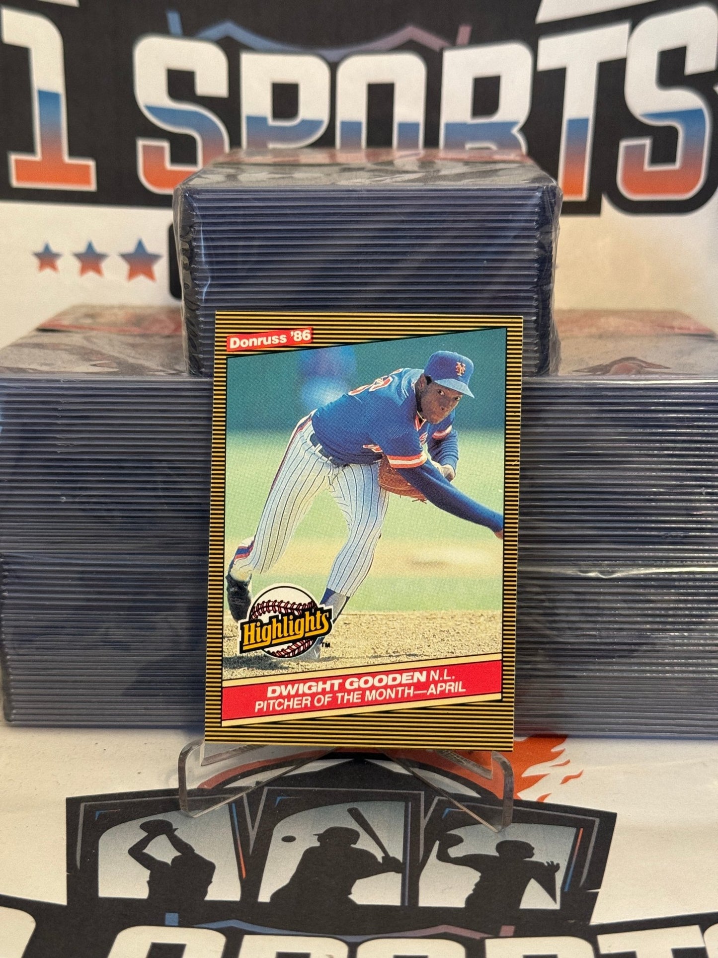 1986 Donruss (Highlights) Dwight Gooden #8