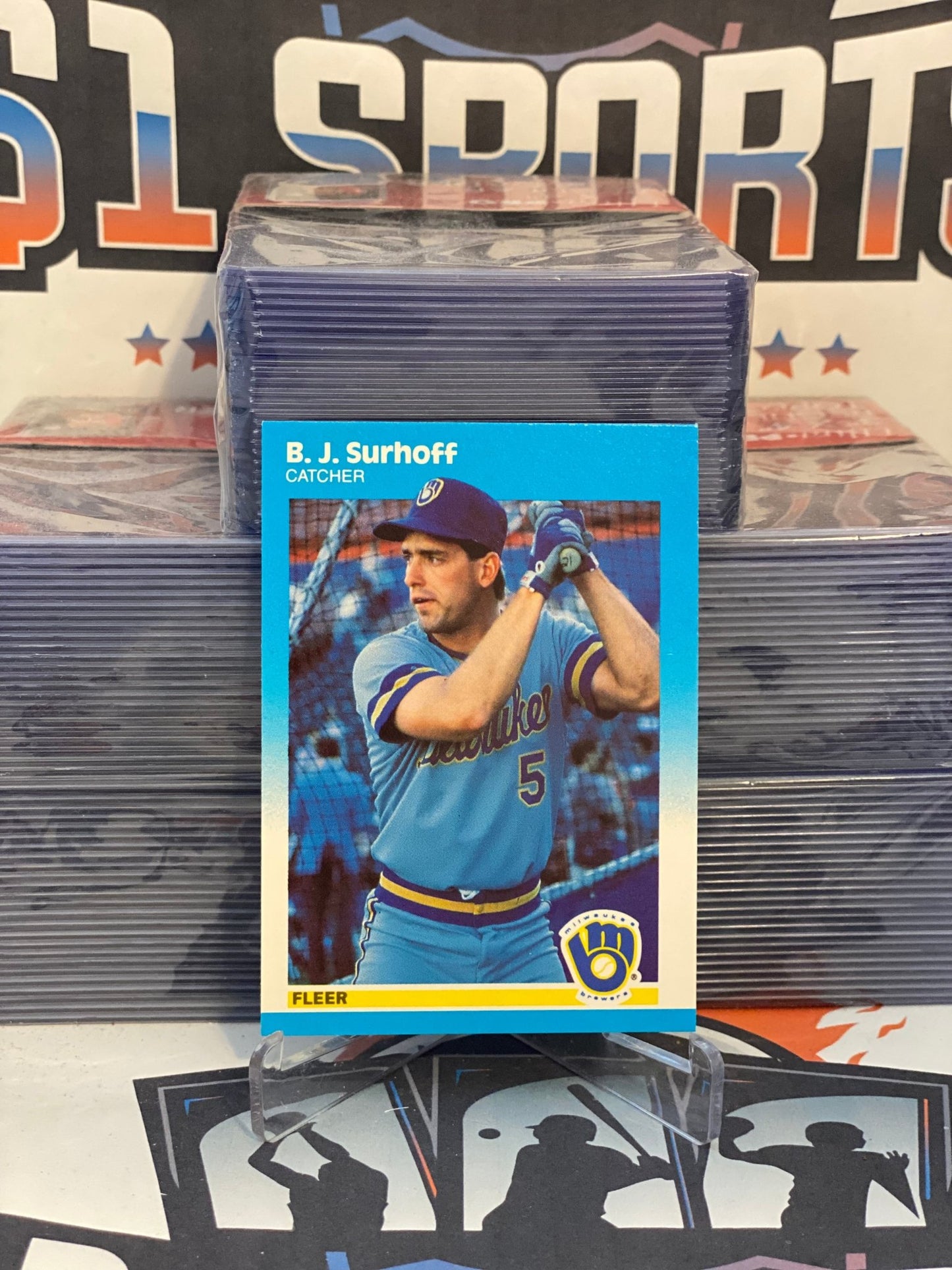 1987 Fleer Update B.J. Surhoff Rookie #U-115