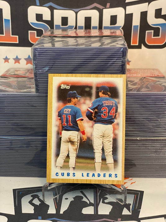 1987 Topps (Cubs Team Card) Ron Cey & Steve Trout #581