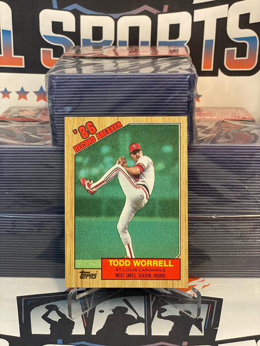 1987 Topps (Record Breaker) Todd Worrell #7