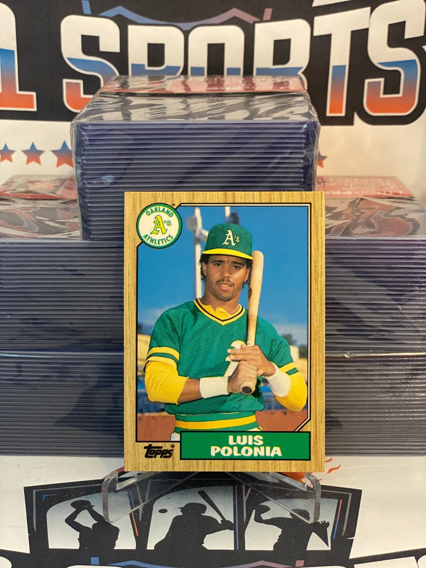 1987 Topps Traded Luis Polonia Rookie #96T