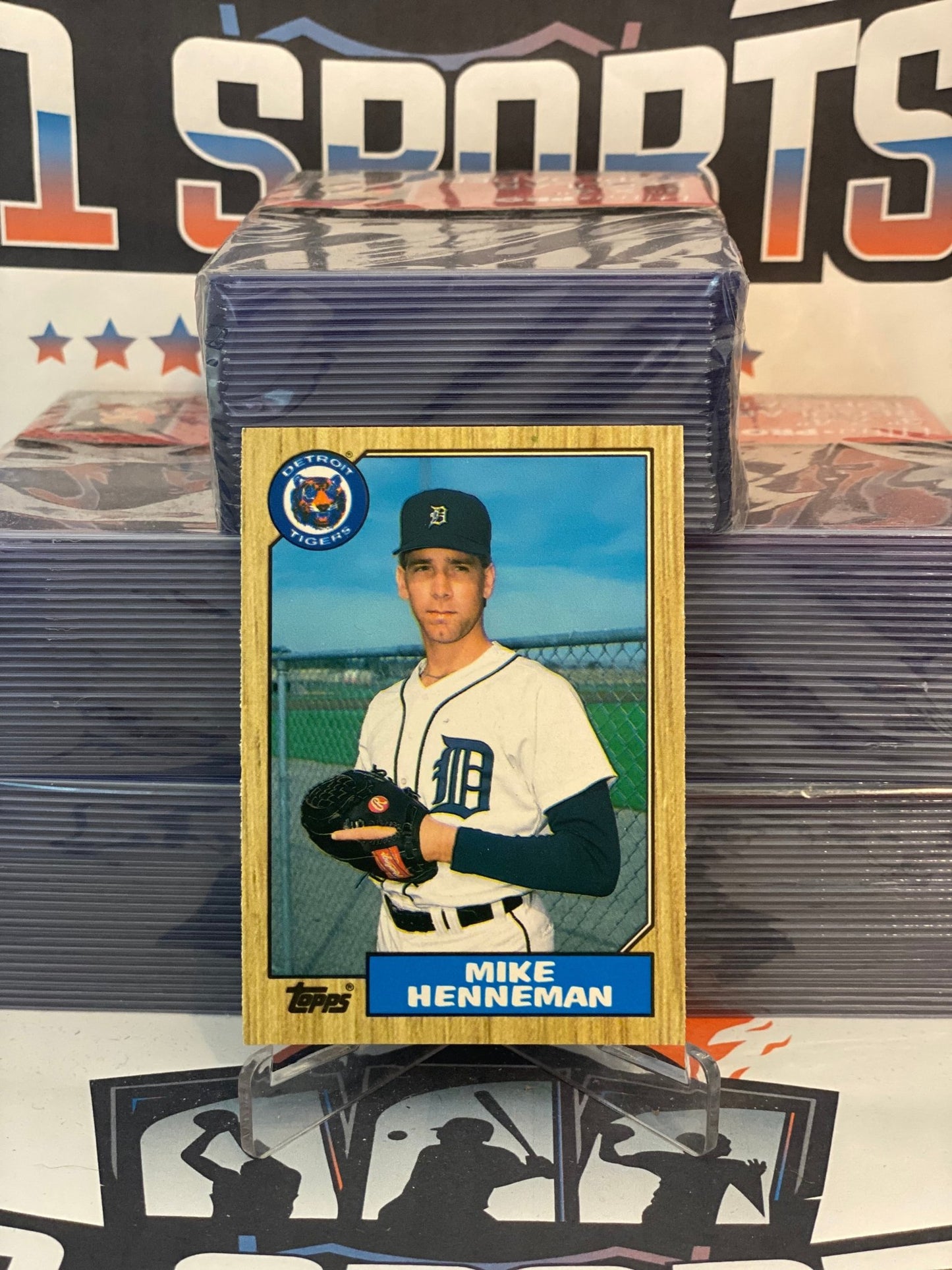 1987 Topps Traded Mike Henneman Rookie #46T