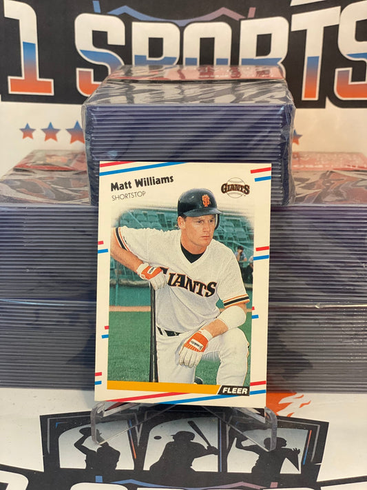 1988 Fleer Matt Williams Rookie #101
