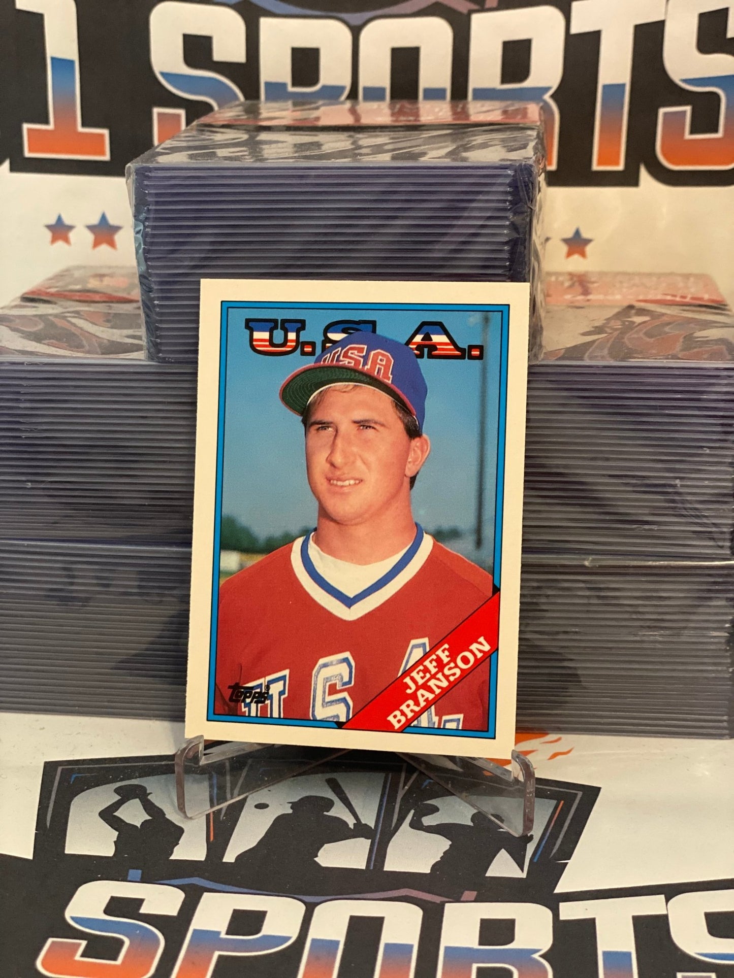 1988 Topps Traded (USA) Jeff Branson Rookie #19T