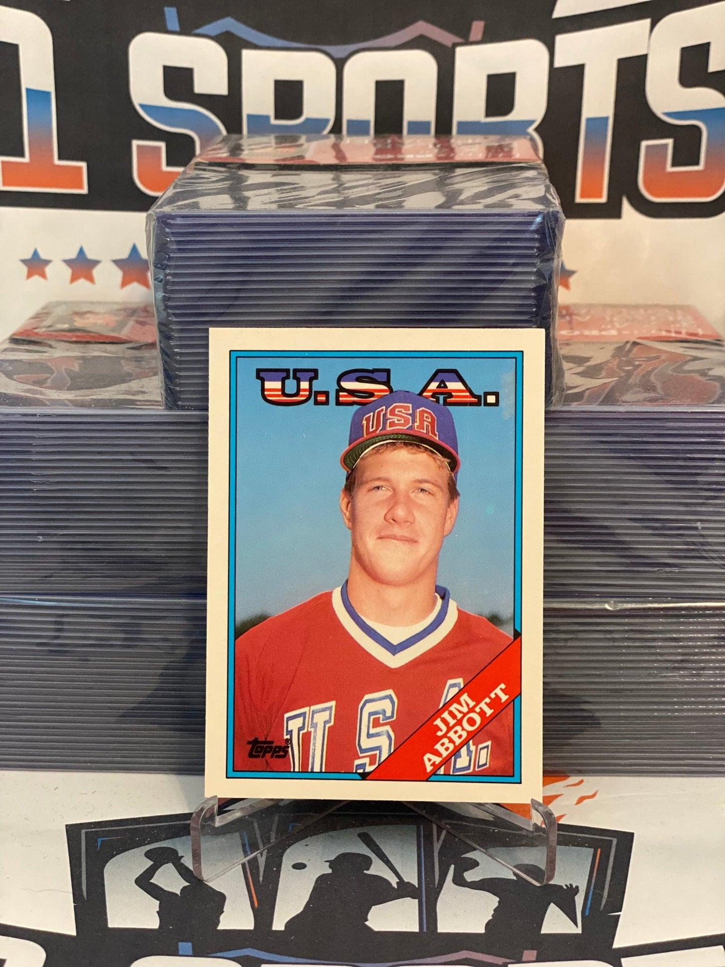1988 Topps Traded (USA) Jim Abbott Rookie #1T