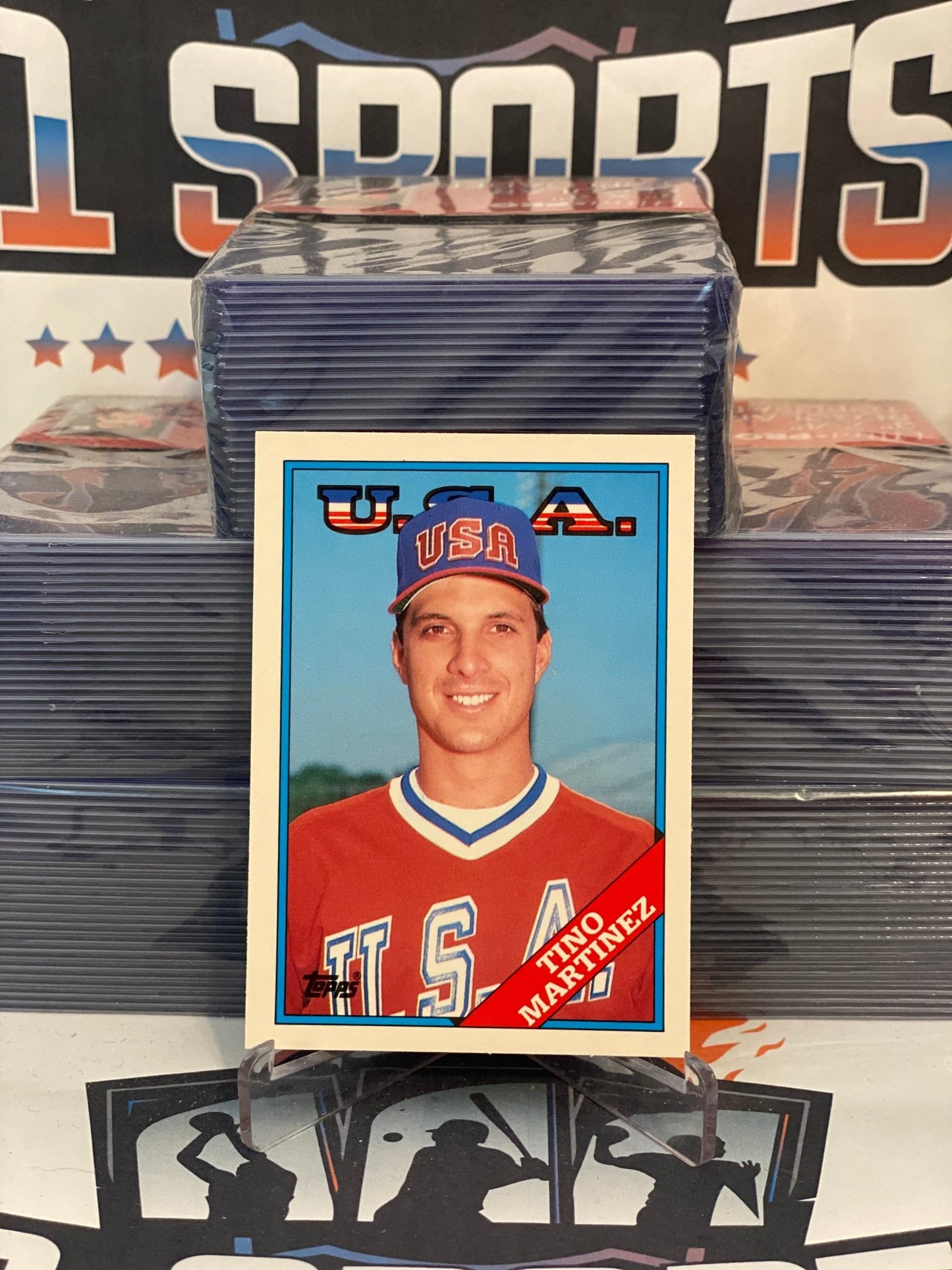 1988 Topps Traded (USA) Tino Martinez Rookie #66T