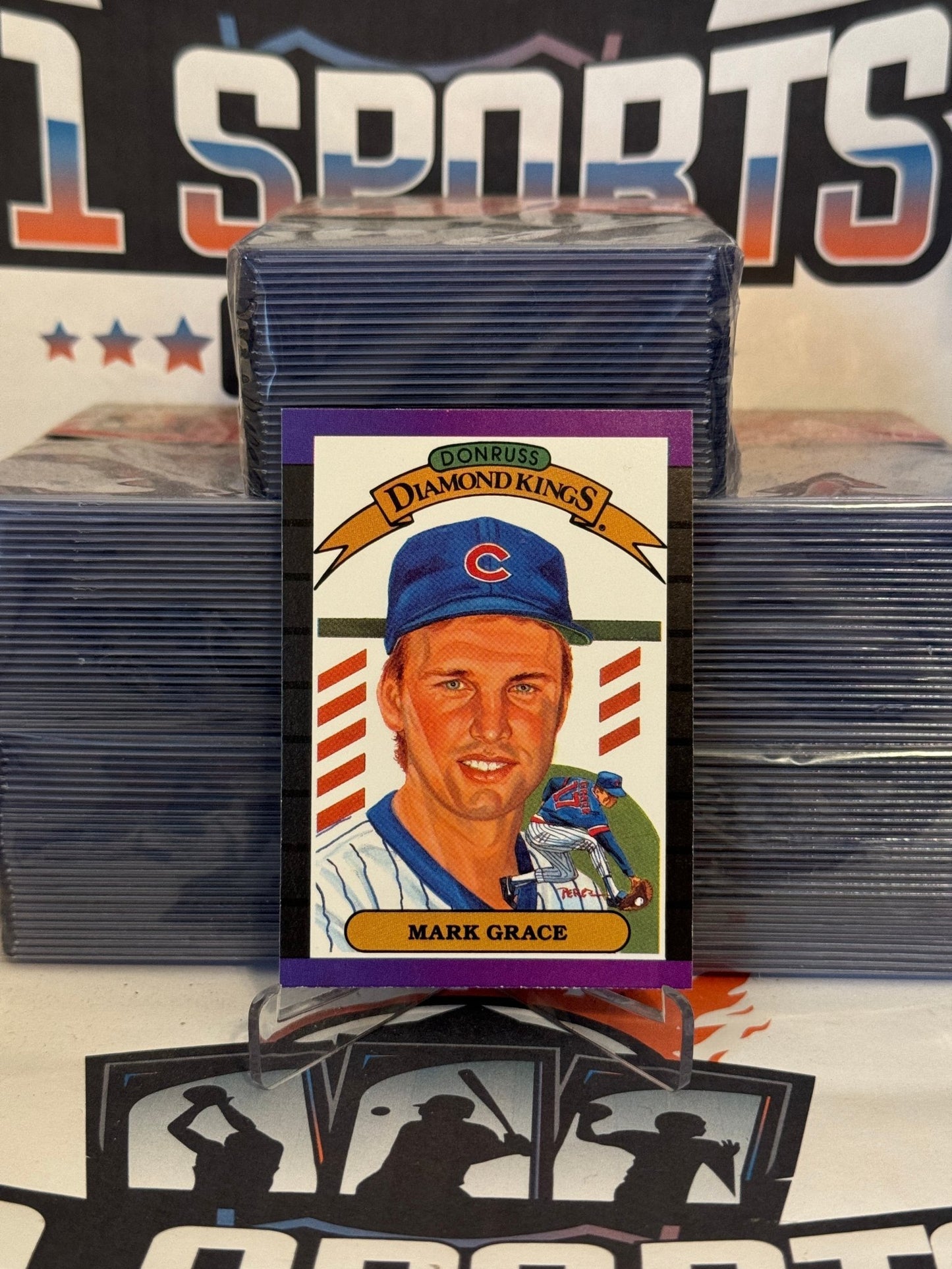 1989 Donruss (Diamond Kings) Mark Grace #17