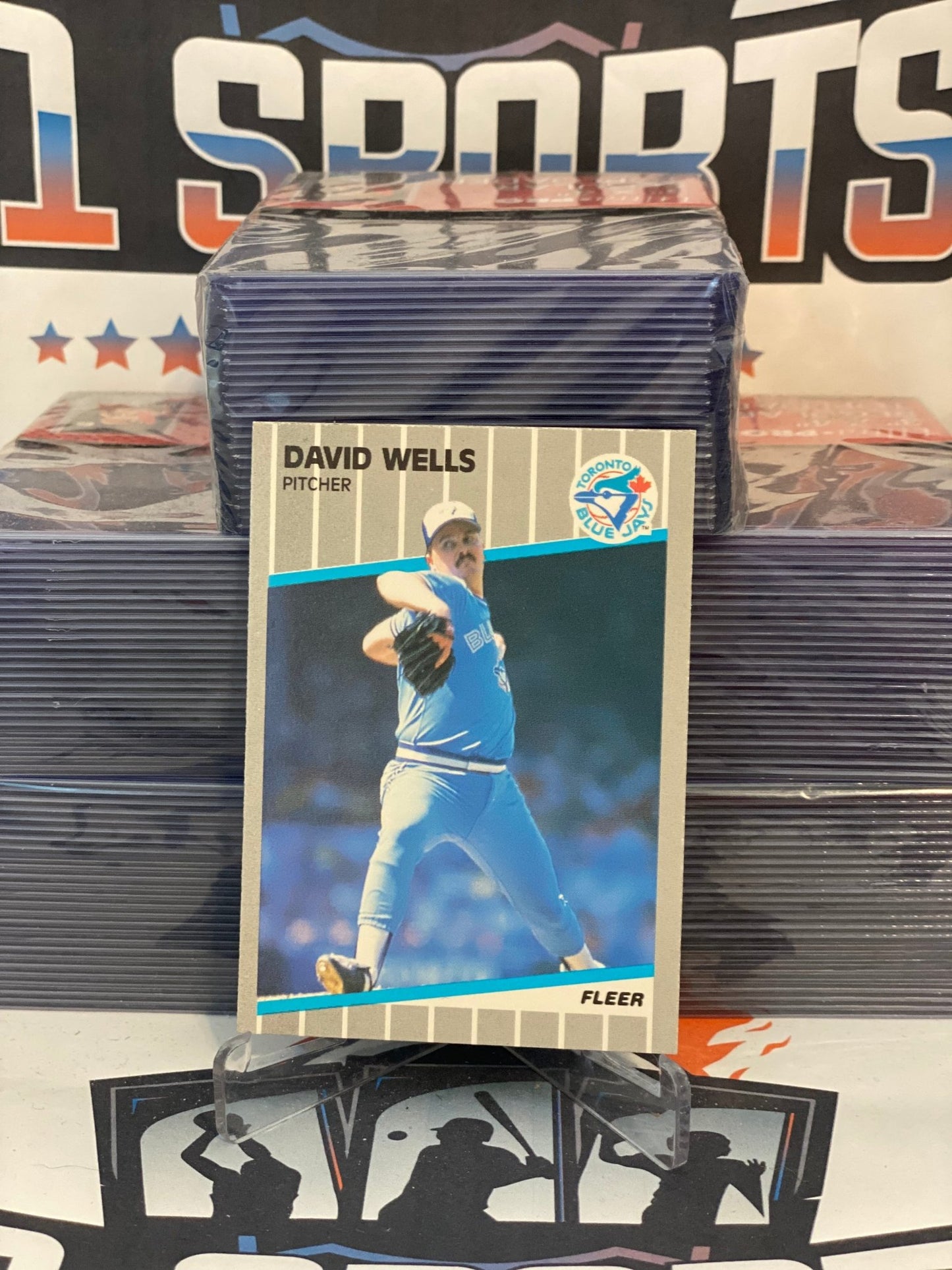1989 Fleer (2nd Year) David Wells #247
