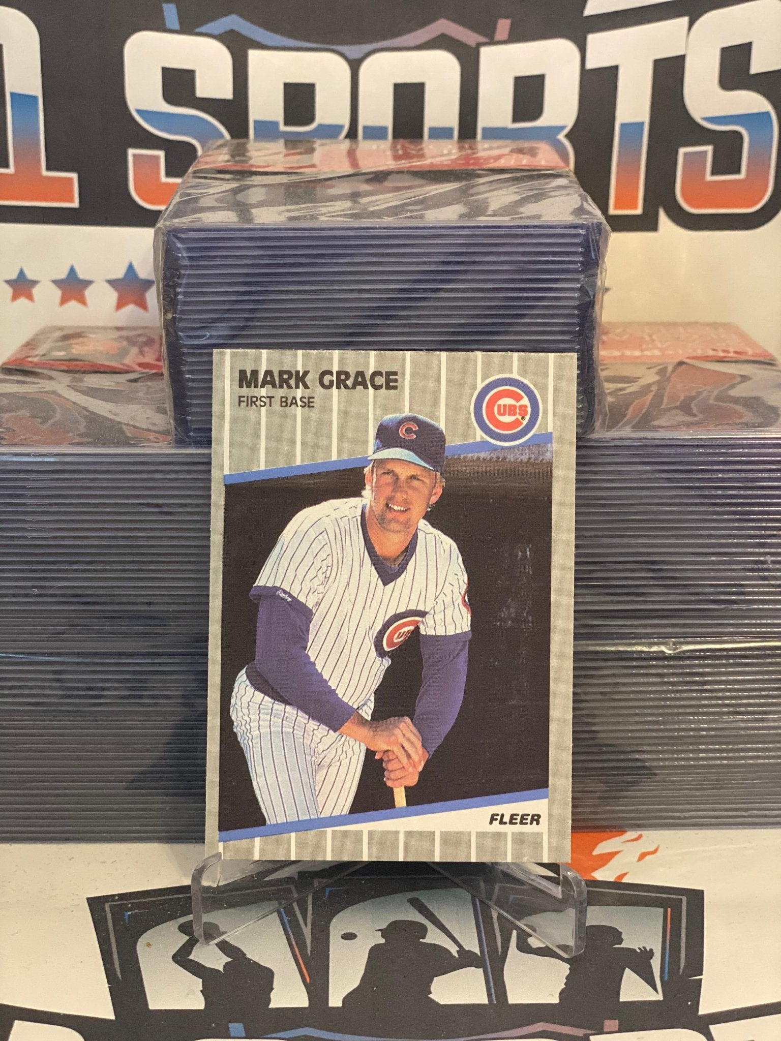  1989 Fleer Baseball Card #426 Mark Grace