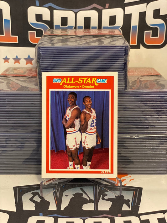 1989 Fleer (All-Star Game) Hakeem Olajuwon & Clyde Drexler #164