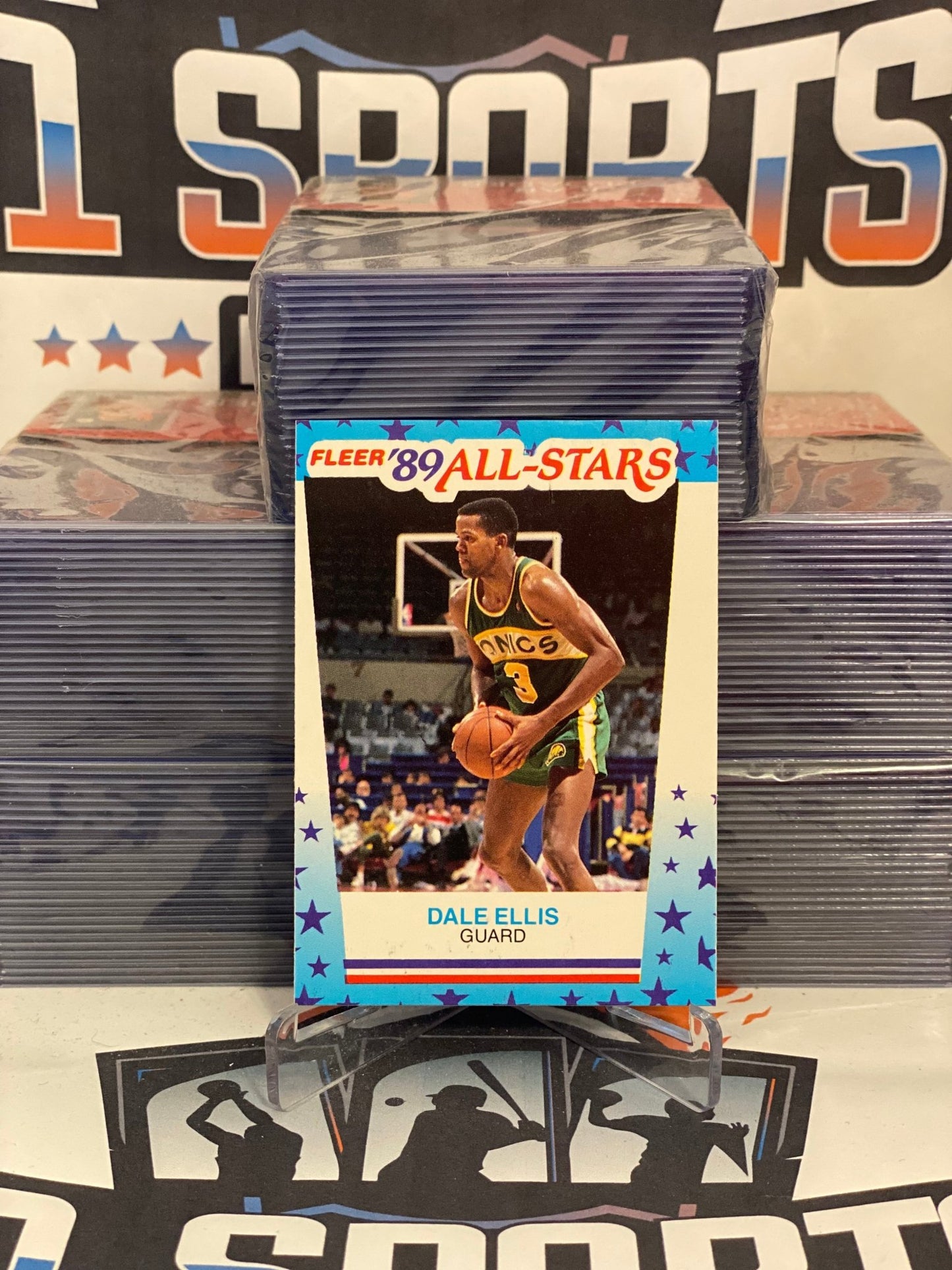 1989 Fleer (All-Star Sticker) Dale Ellis #8