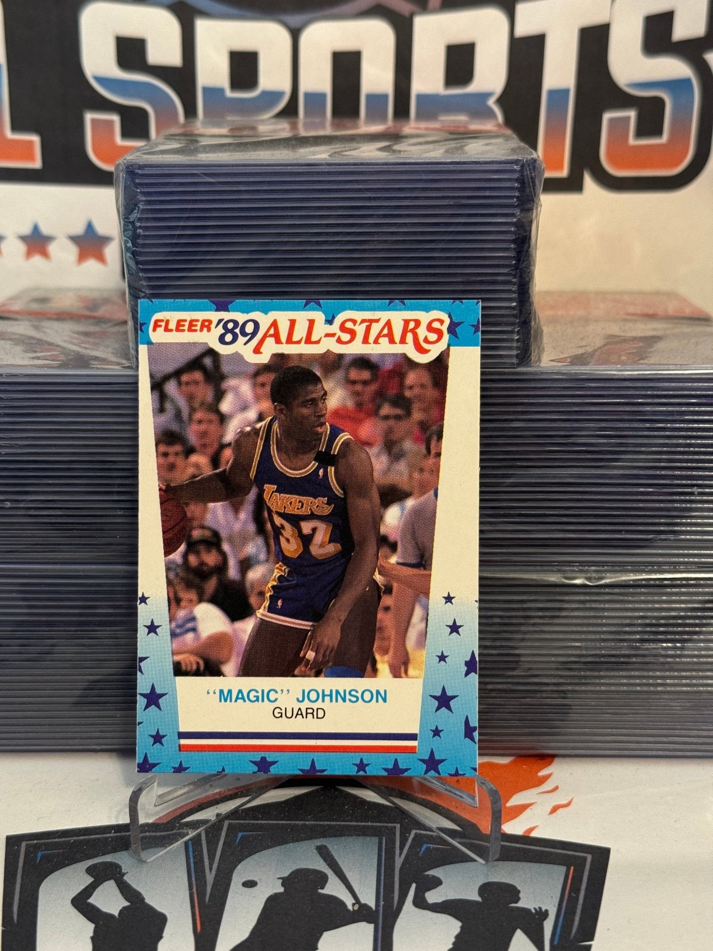 1989 Fleer (All-Star Sticker) Magic Johnson #5