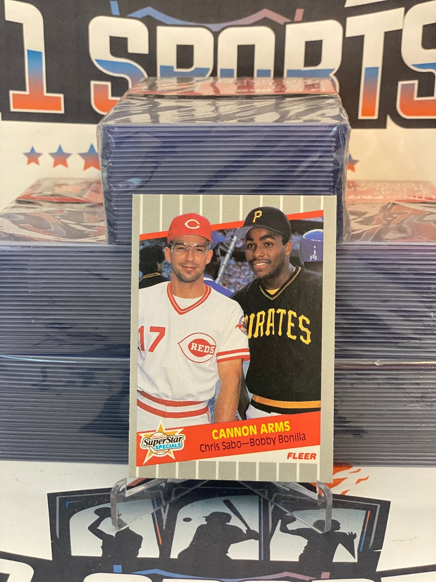 1989 Fleer (Canon Arms) Bobby Bonilla & Chris Sabo #637