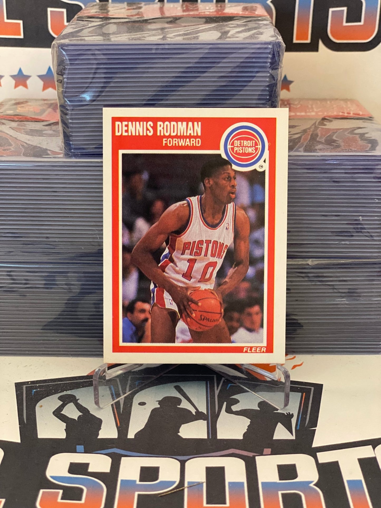 1989 Fleer Dennis Rodman #49