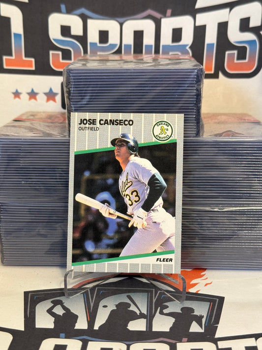 1989 Fleer Jose Canseco #5