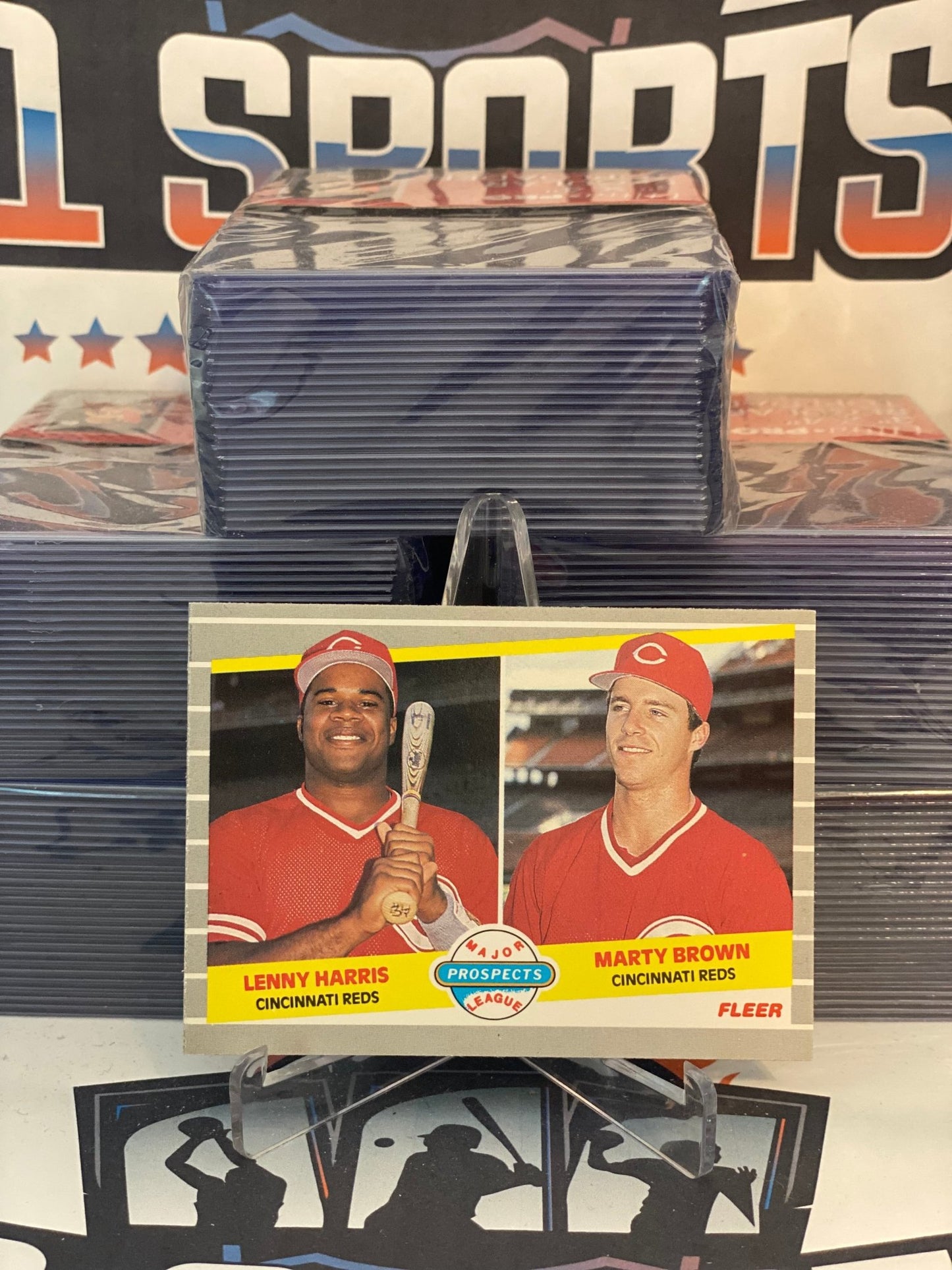 1989 Fleer (Major League Prospects) Lenny Harris & Marty Brown #645