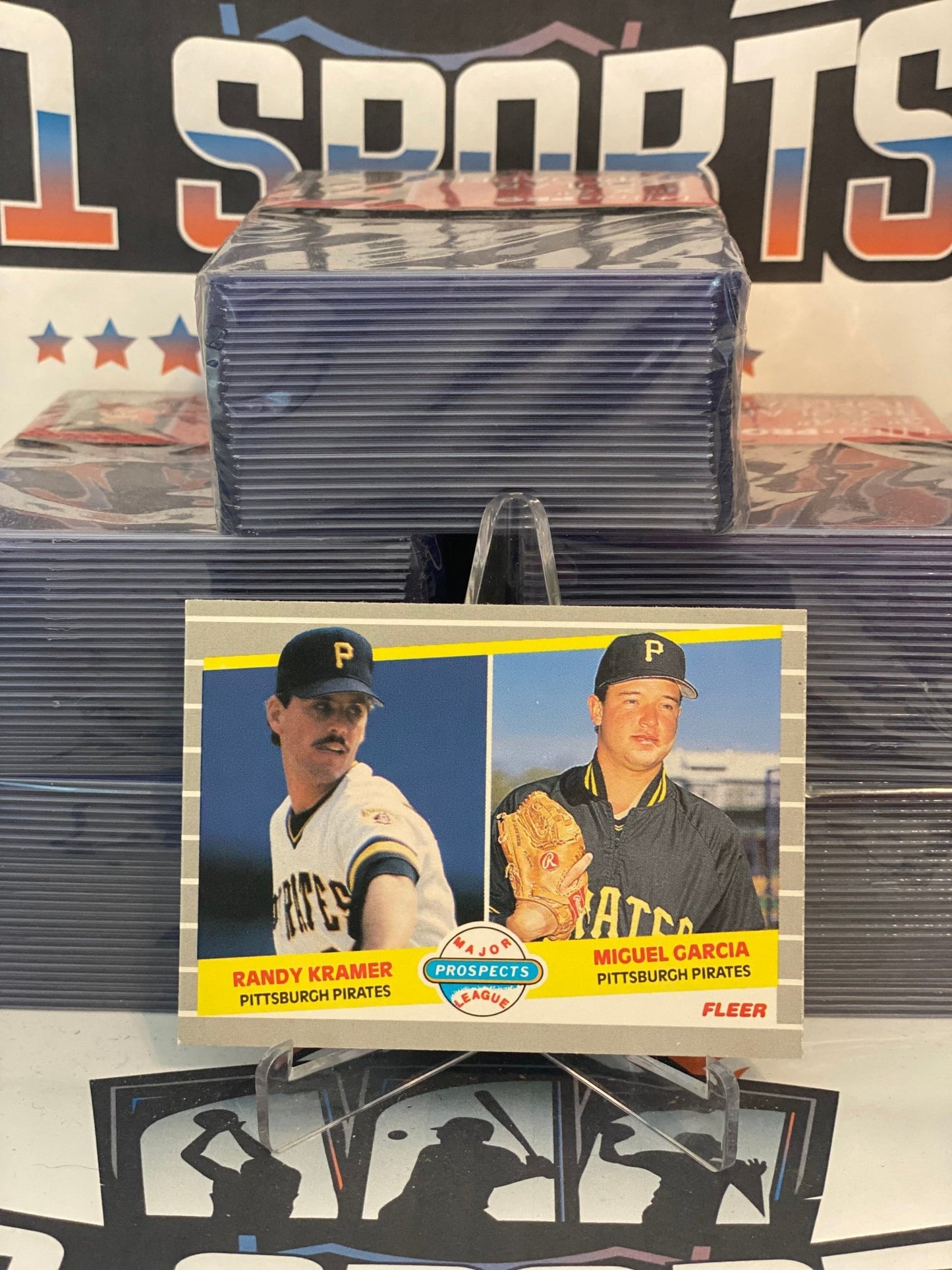 1989 Fleer (Major League Prospects) Randy Kramer & Miguel Garcia Rookie #647