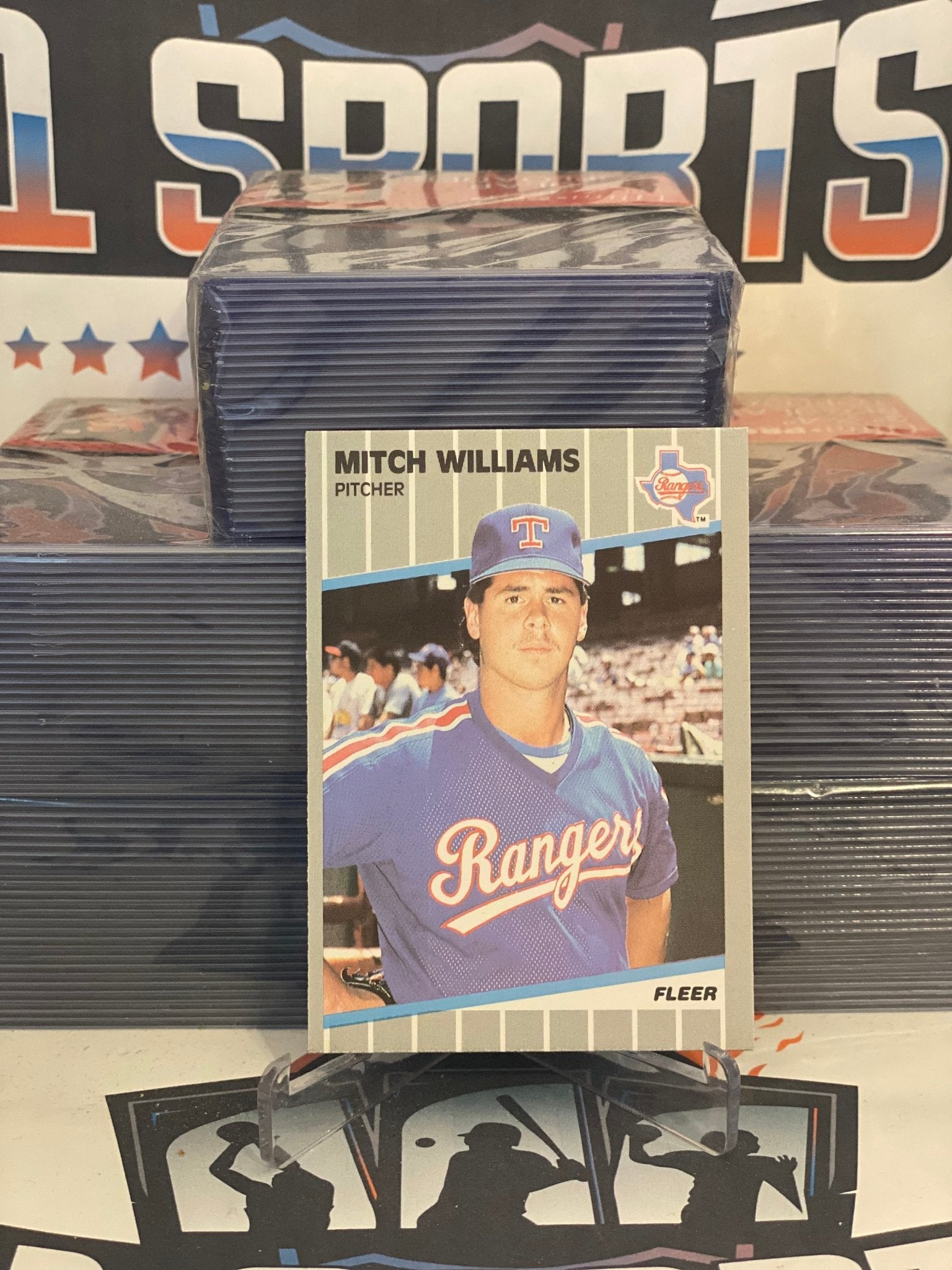 1989 Fleer Mitch Williams #536 – $1 Sports Cards